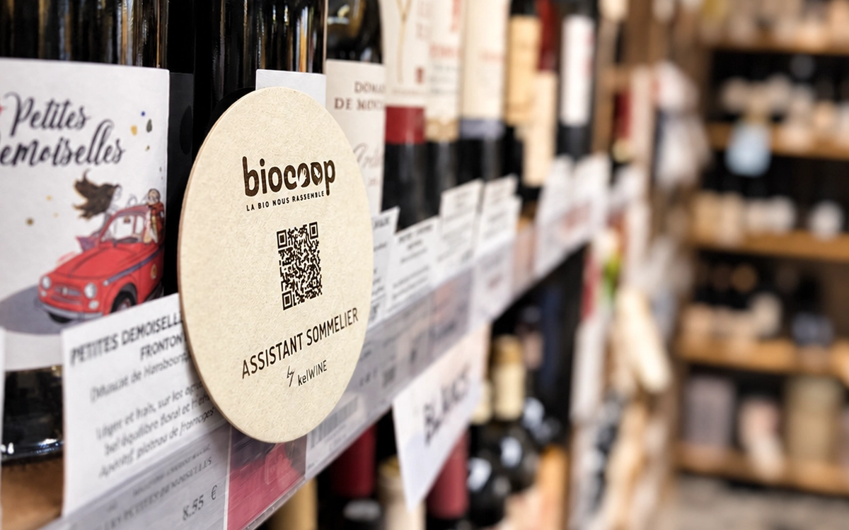 Sommelier digital pour caviste en rayon