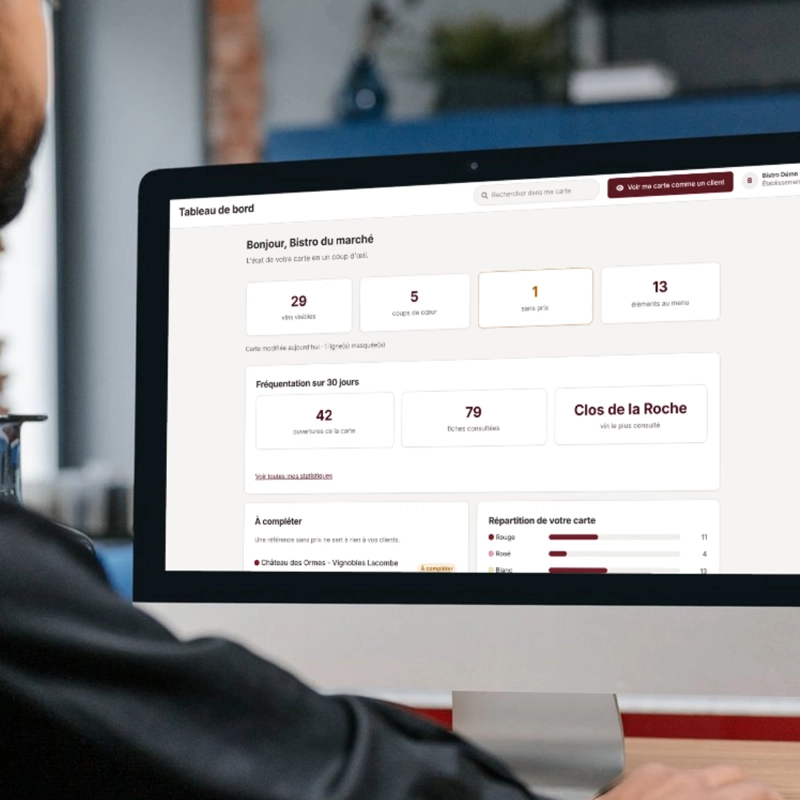 Plateforme d’administration kelWINE